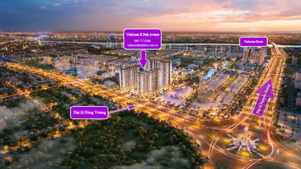 vị trí chung cư vinhomes k park thanh hóa